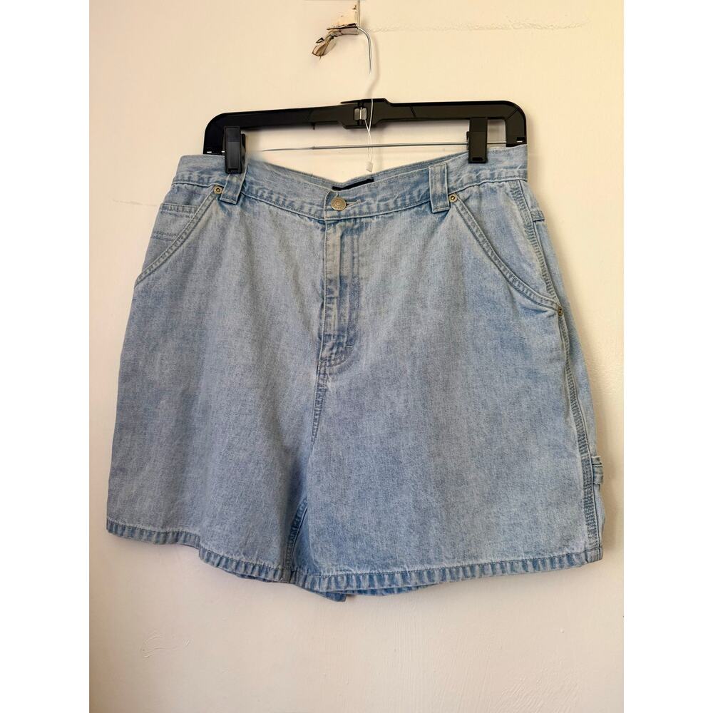 Vintage Y2K Sonoma Jean High Waisted Light Wash Denim Jorts Carpenter Shorts Med